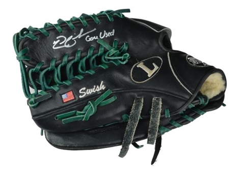 Nick Swisher Game Used and Signed Glove